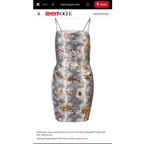 ⭐️THE ULTIMATE NYE DRESS by TOPSHOP ⭐️ 💵 Black Friday Reduced Price - Picture 4 of 6